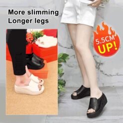 Alternative view of 👡 50% OFF NOW! ✨ Elevation 5.5 cm Inclined Heel Sandals – Comfortable Lift, Stylish Design & Perfect for Daily Wear 🌸