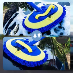 Alternative view of 🚗 50% OFF NOW! 🧽 Durable Aluminum Long Handle Telescopic Car Wash Mop – Soft Microfiber, Scratch-Free & Adjustable Length ✨