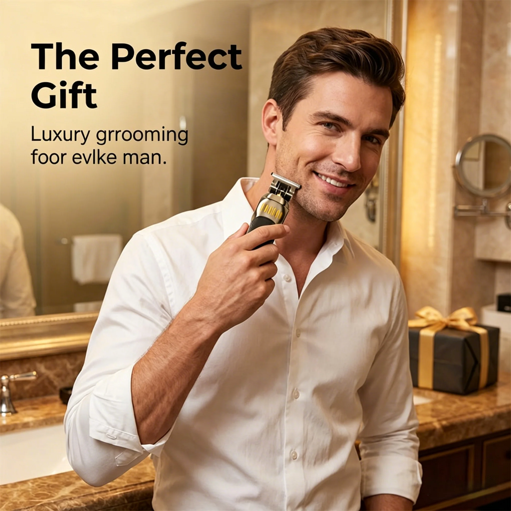 ⏳LIMITED TIME: 50% OFF! 🏆Luxe 3-in-1 Professional Men’s Grooming Set – T-Blade Trimmer, Foil Shaver & Nose Trimmer – With LED Display & USB Rechargeable - Image 7