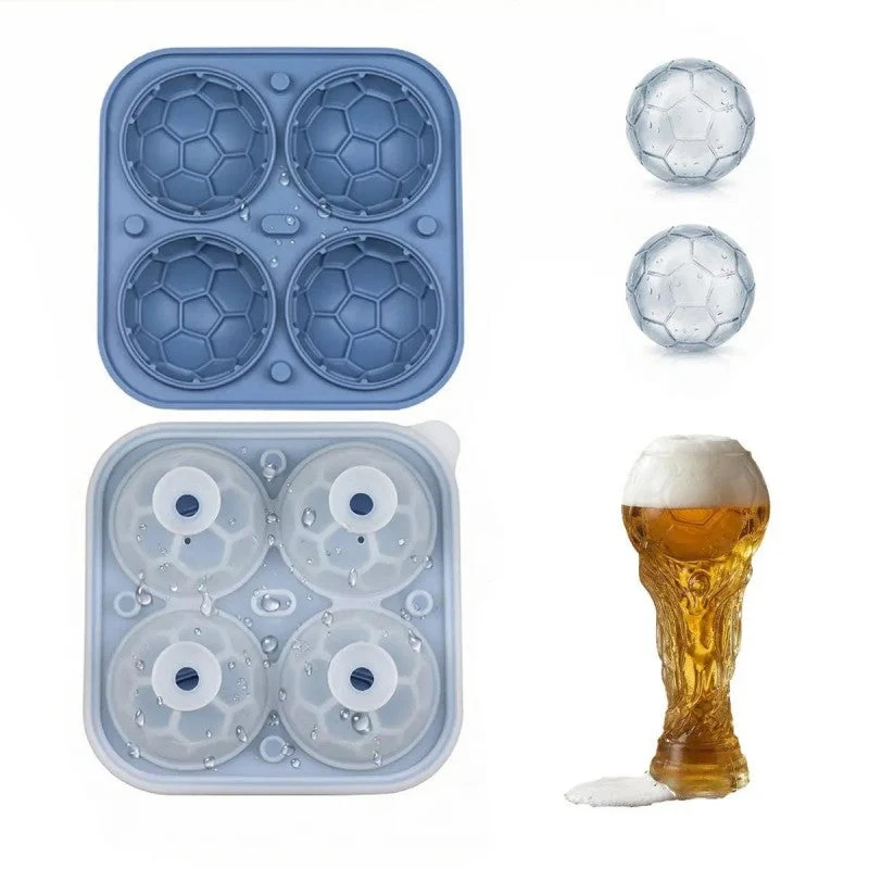 π’π’50% OFF!! β° Silicone Soccer Ball Ice Cube Tray β 5.5 cm Cubes, Slow-Melting, Leak-Proof Design, 4 Colors, Perfect for Game Nights & Cocktails π₯ - Image 9