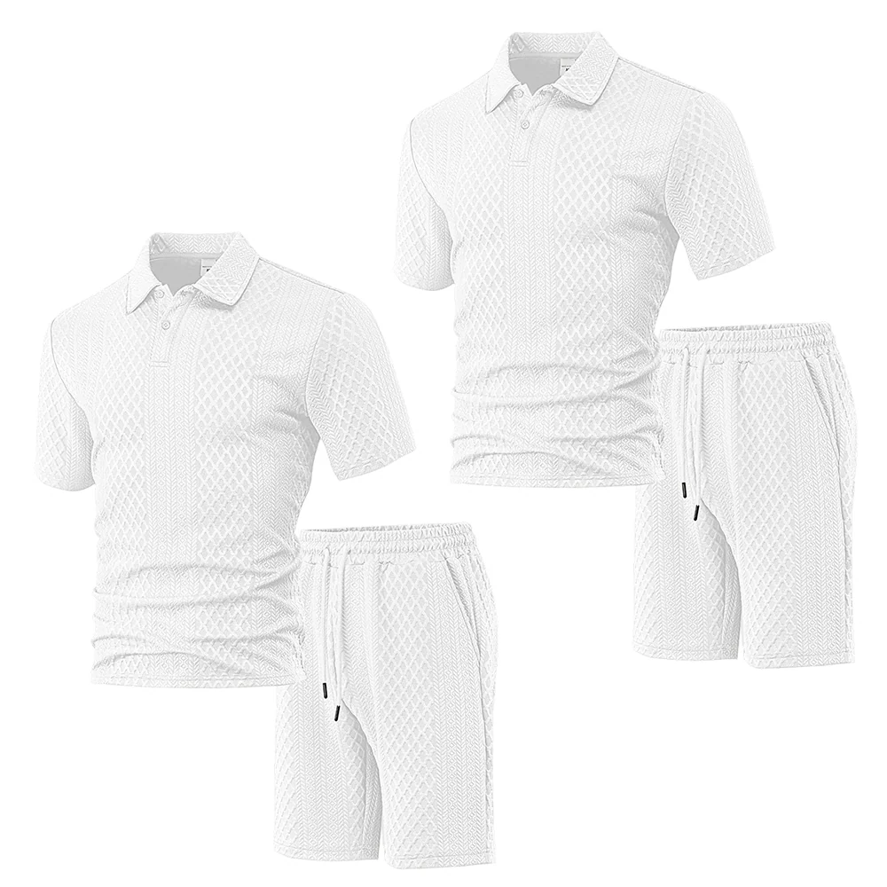 π50K+ SOLD!π₯π©³Men's Diamond Print 2-Piece Set β Ready in seconds! Soft, breathable top with easy shorts. No fuss, just style. Perfect for garden BBQs or coffee dates. - Image 13