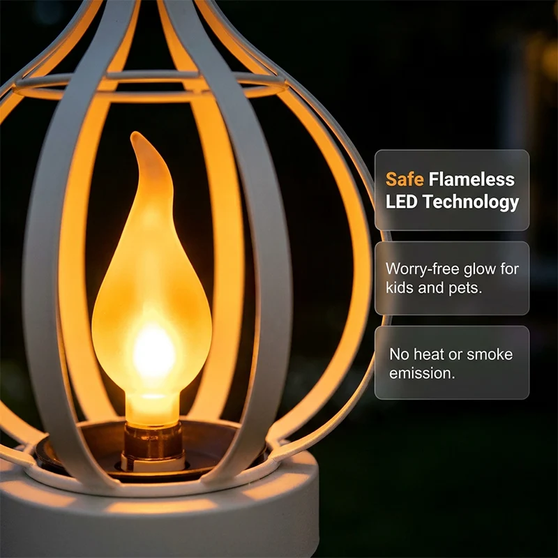Realistic Flame Solar Hanging Lantern - Image 6