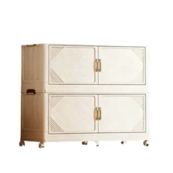 Alternative view of 🔥 50% OFF! ✨ Foldable Storage Box with Lid – 1–5 Layers, Wheels & Magnetic Door | Stackable Organizer for Kitchen, Bathroom & Bedroom 🗄️