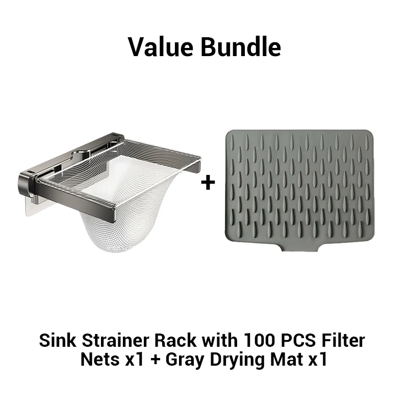 Foldable Sink Strainer Rack with Filter Nets - Image 12
