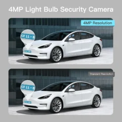 Alternative view of 🔥All-New Upgrade✨4MP Light Bulb Security Camera 5G&2.4GHz Wireless Outdoor Indoor Camera with Night Vision