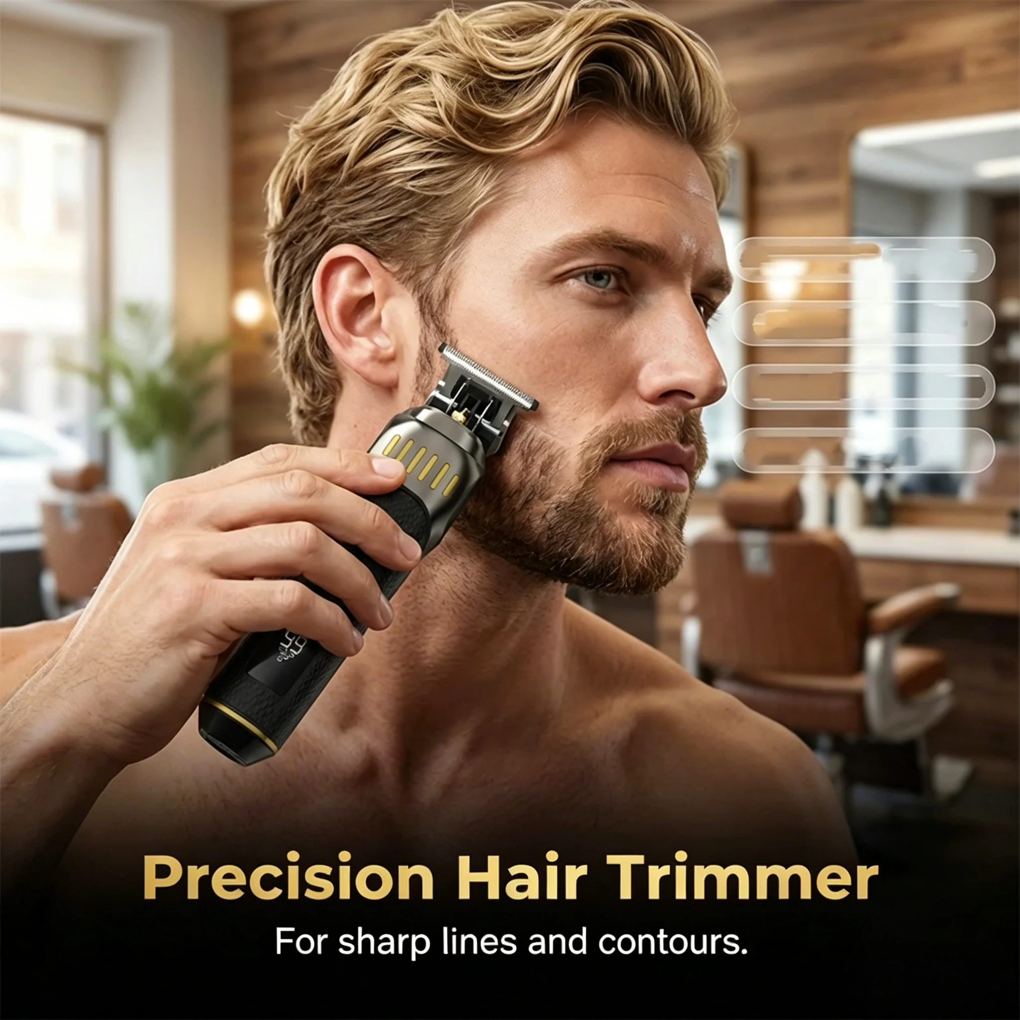 ⏳LIMITED TIME: 50% OFF! 🏆Luxe 3-in-1 Professional Men’s Grooming Set – T-Blade Trimmer, Foil Shaver & Nose Trimmer – With LED Display & USB Rechargeable - Image 2