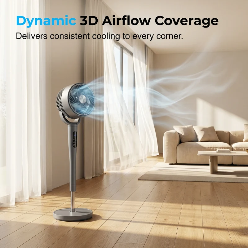 Remote Control Air Circulator Pedestal Fan - Image 5