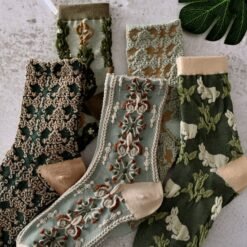 🔥Hot Sale 50% OFF🔥Women's Floral Cotton Socks (10 Pairs/1 Set)