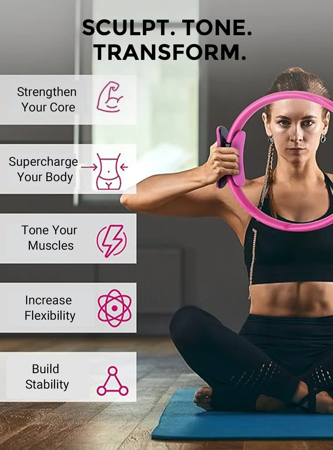 ⏳Time-Limited Special⏰Pilates Ring Fitness Trainer | Toning Ring for Core, Arms & Legs - Image 3