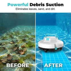Alternative view of 🤖New arrival 50% OFF!🌊Pool Cleaning Robot | Cordless · Powerful Suction · Smart Navigation · One-Touch Start · Easy-to-Remove Filter Basket🏖️