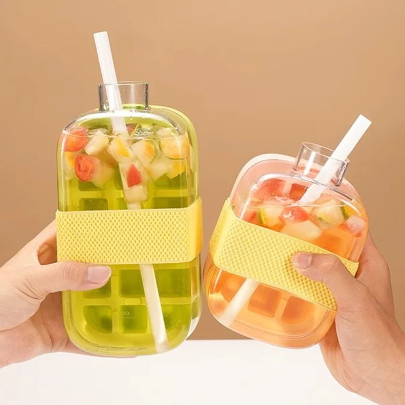 βοΈ2-in-1 Ice Cube Maker Water Bottle Built-In Ice Tray, Food-Grade Silicone, Bpa-Free. Make Ice & Store Water In One Bottle β Ideal For Gym, Office & Travel! ποΈββοΈπΌβοΈ - Image 5