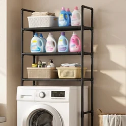 Alternative view of No-Drill Bathroom & Laundry Organizer Shelf