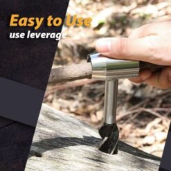 Alternative view of Multipurpose Bushcraft Hand Auger with Holster