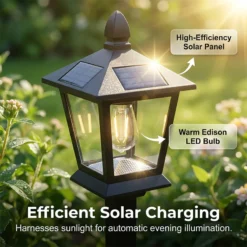 Alternative view of 💐New arrival 40% OFF!🌿Wrought Iron Solar Light – Retro Style & All-Weather