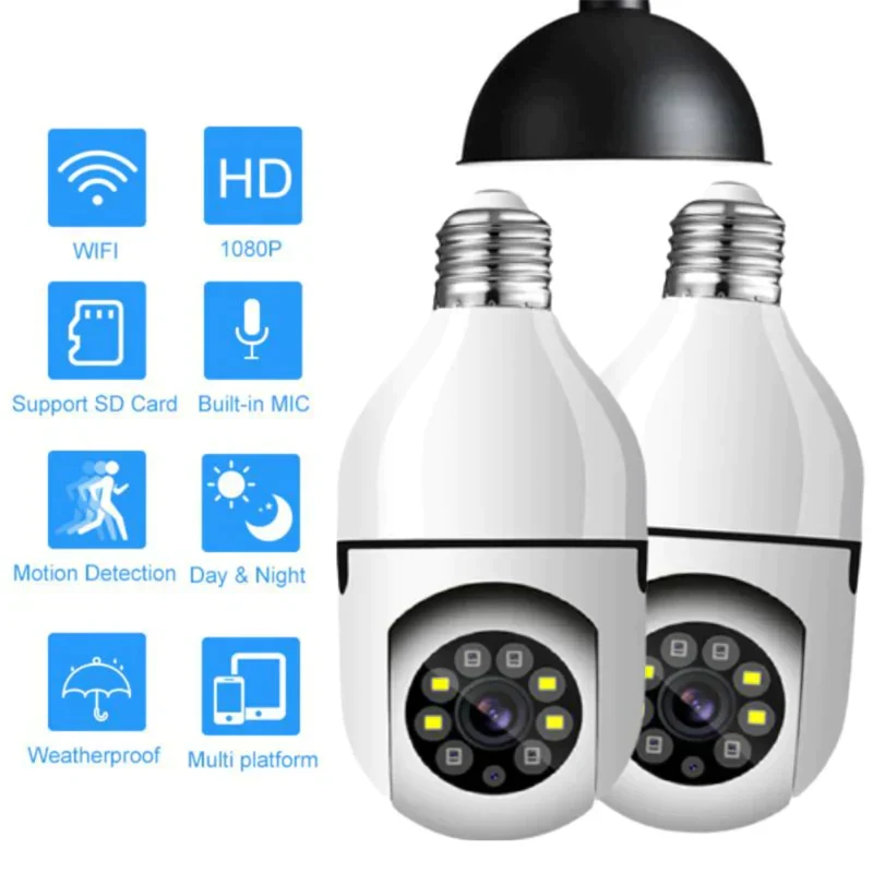 💡【Wireless WiFi Light Bulb Camera】— Turn it off and it's a light bulb; turn it on and it's your personal security guard—a guardian hidden within the light! 🔒✨ - Image 4