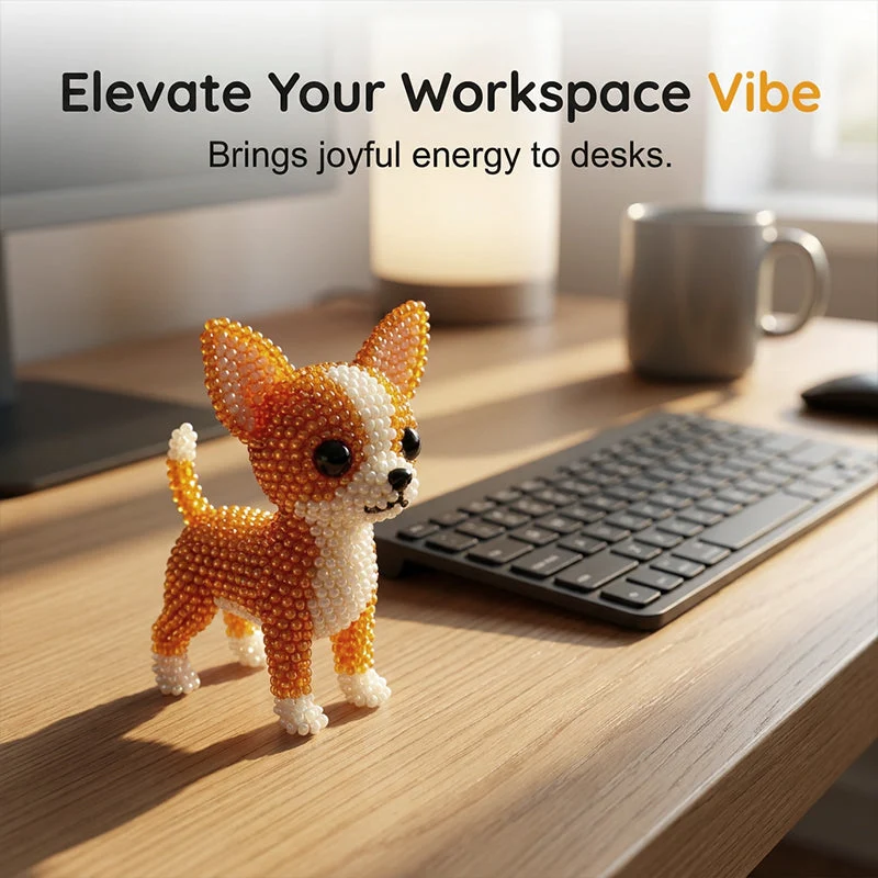 Colorful Beaded 3D Dog Model Kit - Image 25